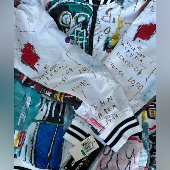 Members only Jean Michel Basquait Varsity Bomber Jacket - Picture 3 of 3